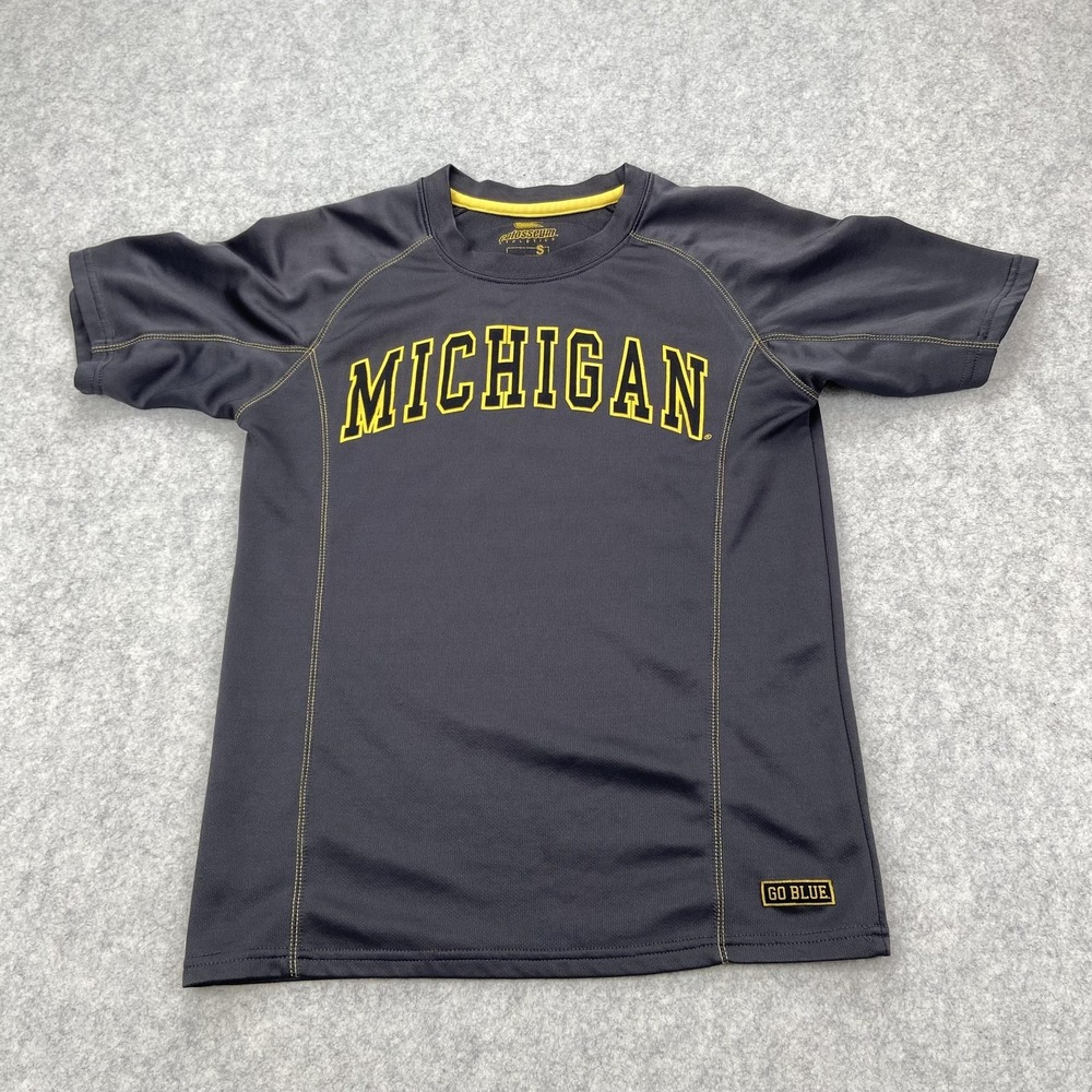 Michigan Wolverines Shirt Mens Small Gray NCAA Football Colosseum Athletics